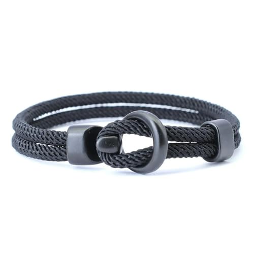 LOUKEKE 1 Stück Doppelschicht-Seilarmband für Herren, Outdoor-Camping, Paracord, Braslet-Zubehör von LOUKEKE