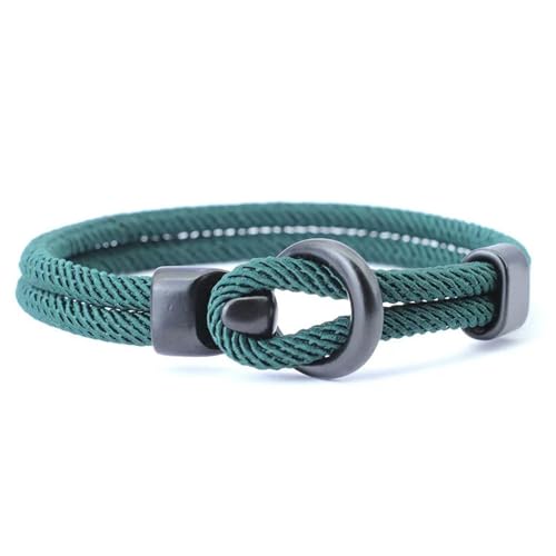 LOUKEKE 1 Stück Doppelschicht-Seilarmband für Herren, Outdoor-Camping, Paracord, Braslet-Zubehör von LOUKEKE