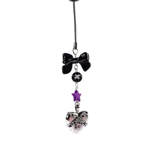 LOUKEKE 1 Stück Schmetterling Telefon Charms Anhänger Süßes Mädchen Lanyard Phonestraps Rucksack Ornament Kette Kamera von LOUKEKE