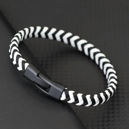 LOUKEKE 2 Stück/Set handgefertigtes geflochtenes Seilarmband Armreif Herren minimalistisch Outdoor Sports Camping Radfahren Zubehör von LOUKEKE