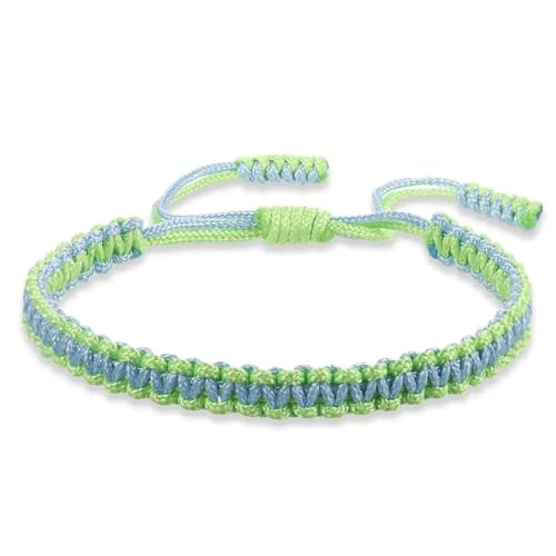 LOUKEKE 2 Stücke/set Multicolor Armbänder & Armreifen Für Frauen Männer Handgemachte Seil Bettelarmband von LOUKEKE
