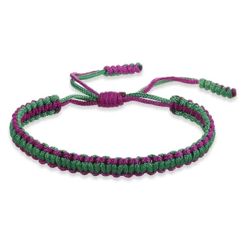 LOUKEKE 2 Stücke/set Multicolor Armbänder & Armreifen Für Frauen Männer Handgemachte Seil Bettelarmband von LOUKEKE