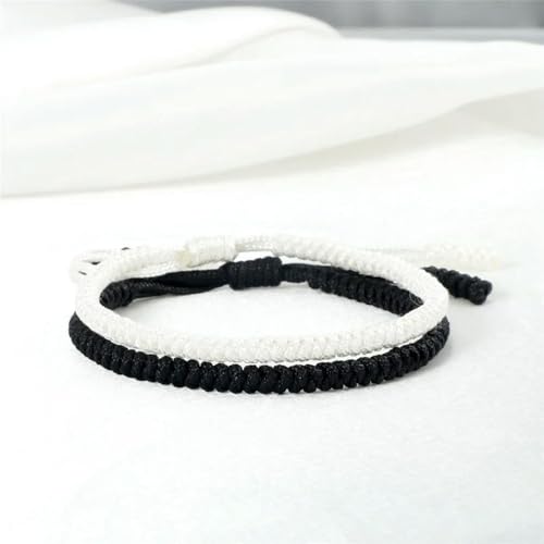 LOUKEKE 2 Stücke/set Multicolor Armbänder & Armreifen Für Frauen Männer Handgemachte Seil Bettelarmband von LOUKEKE