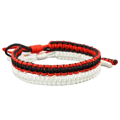 LOUKEKE 2 Stücke/set Multicolor Armbänder & Armreifen Für Frauen Männer Handgemachte Seil Bettelarmband von LOUKEKE