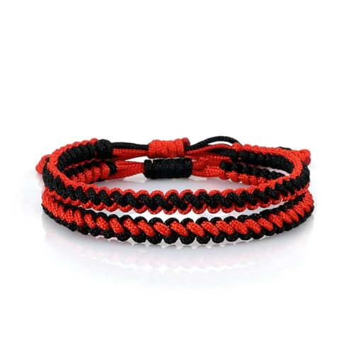 LOUKEKE 2 Stücke/set Multicolor Armbänder & Armreifen Für Frauen Männer Handgemachte Seil Bettelarmband von LOUKEKE