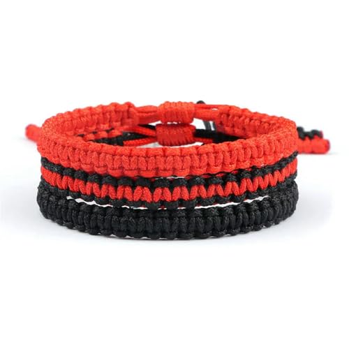 LOUKEKE 2 Stücke/set Multicolor Armbänder & Armreifen Für Frauen Männer Handgemachte Seil Bettelarmband von LOUKEKE