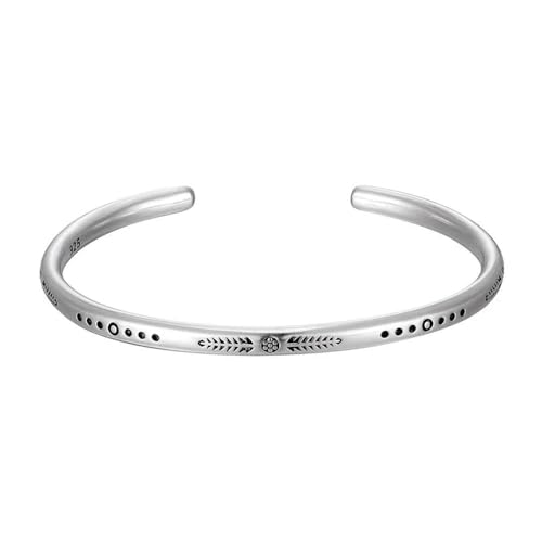 LOUKEKE 3 Stück/Set Seilkette Blauer Stein Verwitterte Perlen Versilbert Verstellbares Armband Schmuck Geschenke für Männer von LOUKEKE