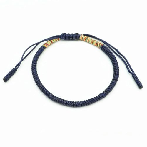 LOUKEKE 3 Stück Mehrfarbiges Fadenarmband Liebe Glücksbringer Handgefertigte Knotenseil-Charm-Armbänder von LOUKEKE