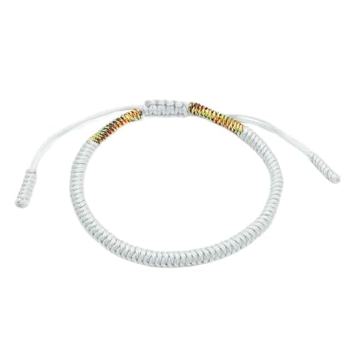 LOUKEKE 3 Stück Mehrfarbiges Fadenarmband Liebe Glücksbringer Handgefertigte Knotenseil-Charm-Armbänder von LOUKEKE