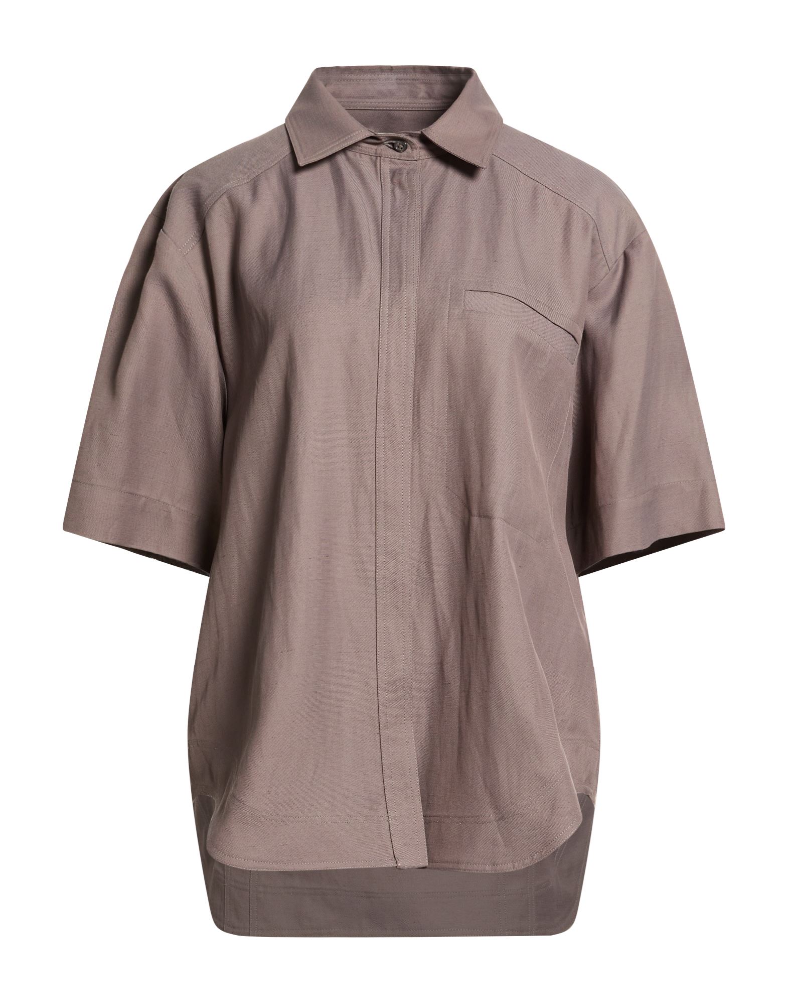 LOULOU STUDIO Hemd Damen Maulwurfsgrau von LOULOU STUDIO