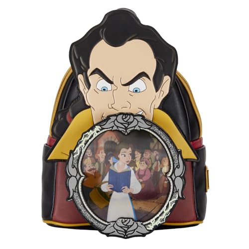 Loungefly Disney Villains Scene Gaston Womens Double Strap Shoulder Bag Purse von Loungefly