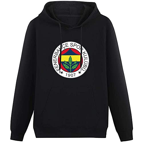 LOVE IS PERFECT Fenerbahce Costum Long Sleeve Hoody Sweatershirt Pullover for Men Unisex Hoodie Black M von LOVE IS PERFECT