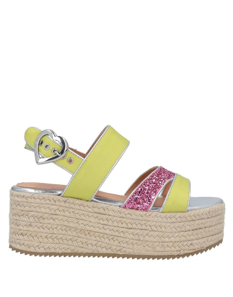 LOVE MOSCHINO Espadrilles Damen Gelb von LOVE MOSCHINO