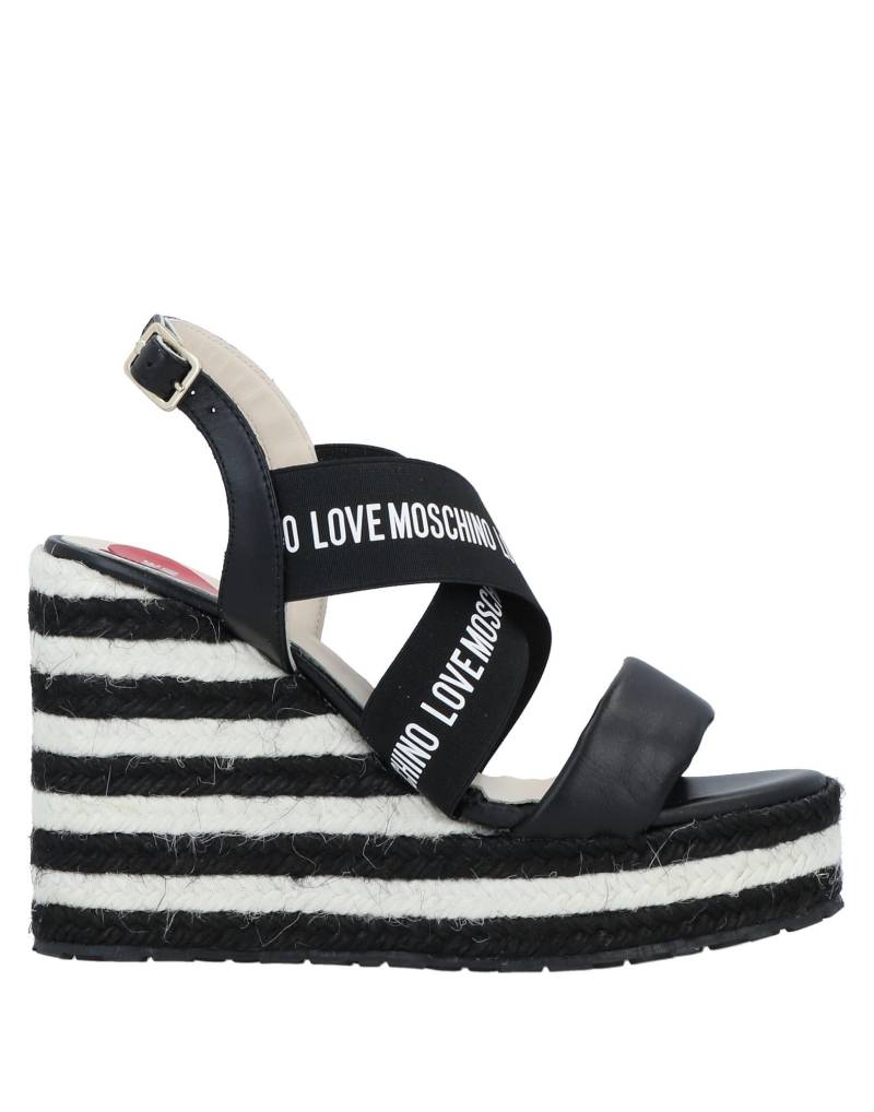LOVE MOSCHINO Espadrilles Damen Schwarz von LOVE MOSCHINO