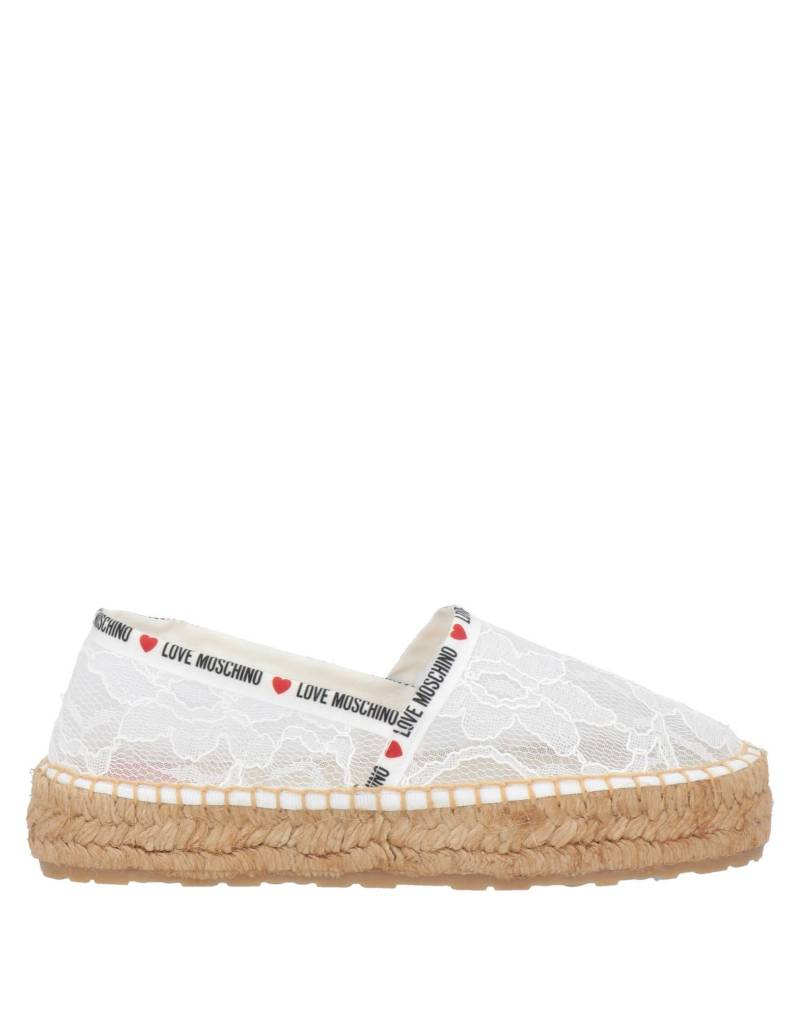 LOVE MOSCHINO Espadrilles Damen Weiß von LOVE MOSCHINO