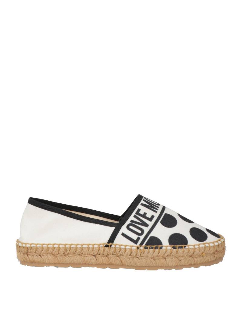 LOVE MOSCHINO Espadrilles Damen Weiß von LOVE MOSCHINO