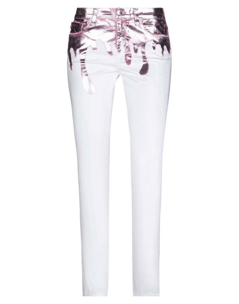 LOVE MOSCHINO Hose Damen Weiß von LOVE MOSCHINO