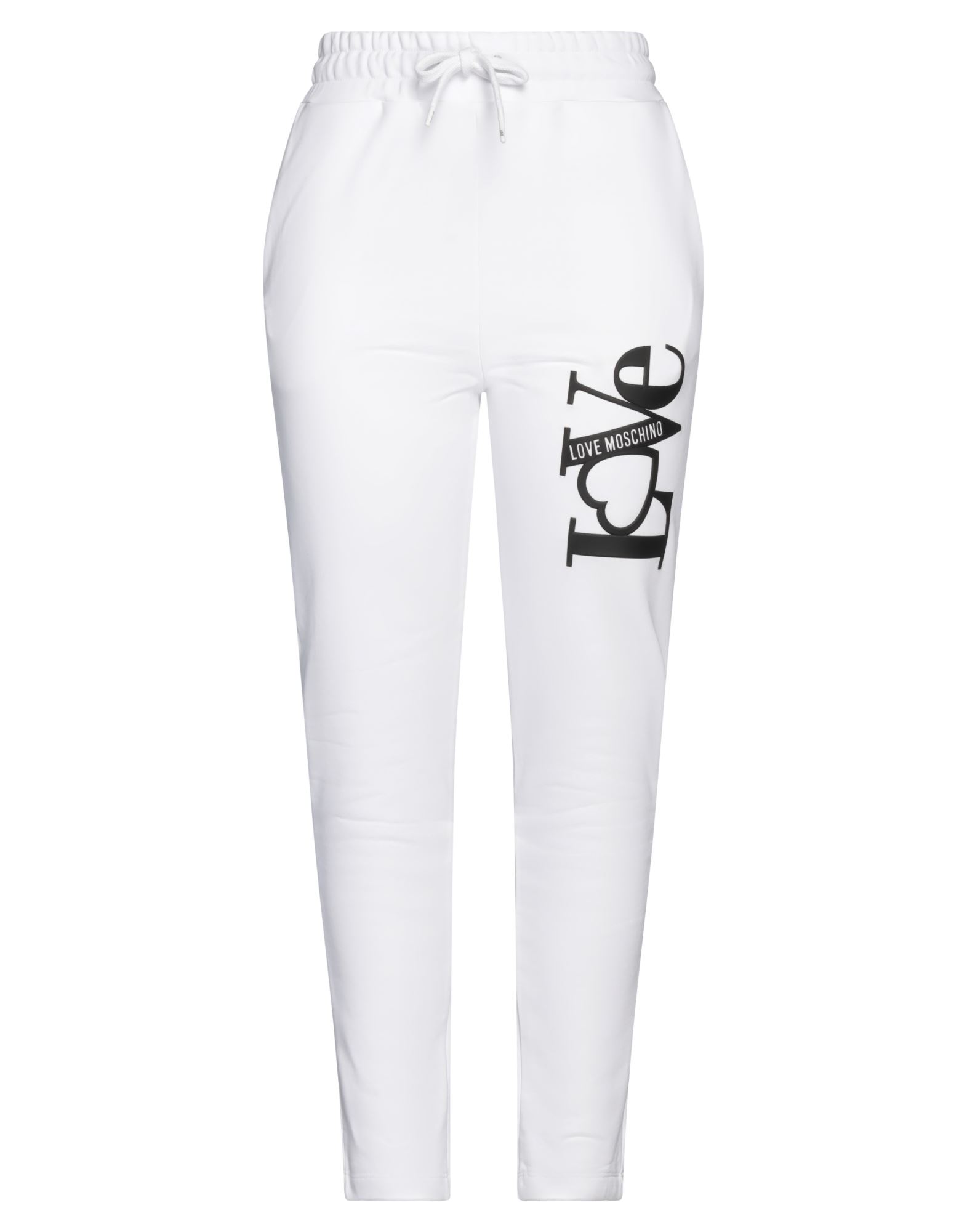 LOVE MOSCHINO Hose Damen Weiß von LOVE MOSCHINO