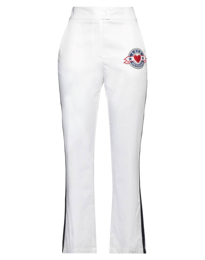 LOVE MOSCHINO Hose Damen Weiß von LOVE MOSCHINO