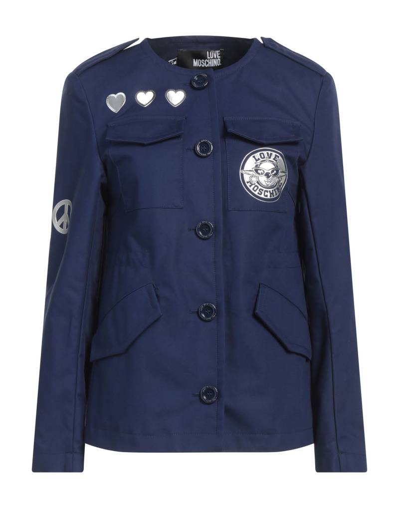 LOVE MOSCHINO Jacke & Anorak Damen Marineblau von LOVE MOSCHINO