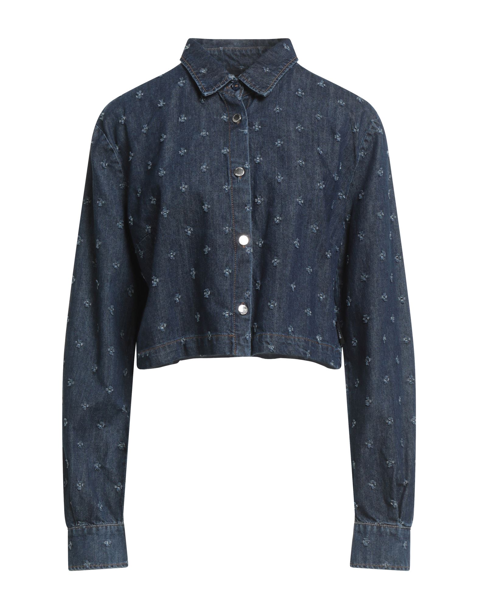 LOVE MOSCHINO Jeanshemd Damen Blau von LOVE MOSCHINO