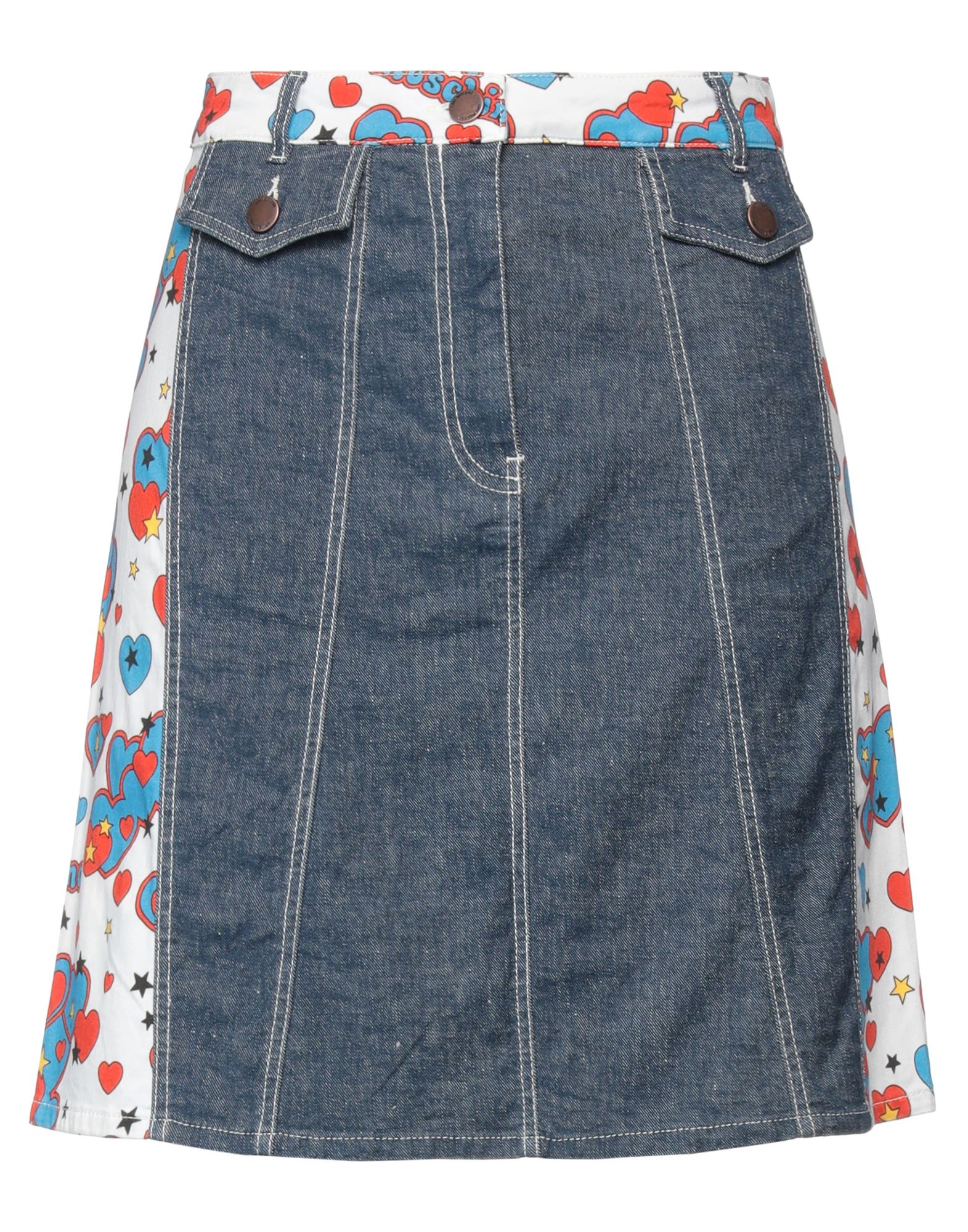LOVE MOSCHINO Jeansrock Damen Blau LOVE MOSCHINO Jeansrock Damen Blau von LOVE MOSCHINO