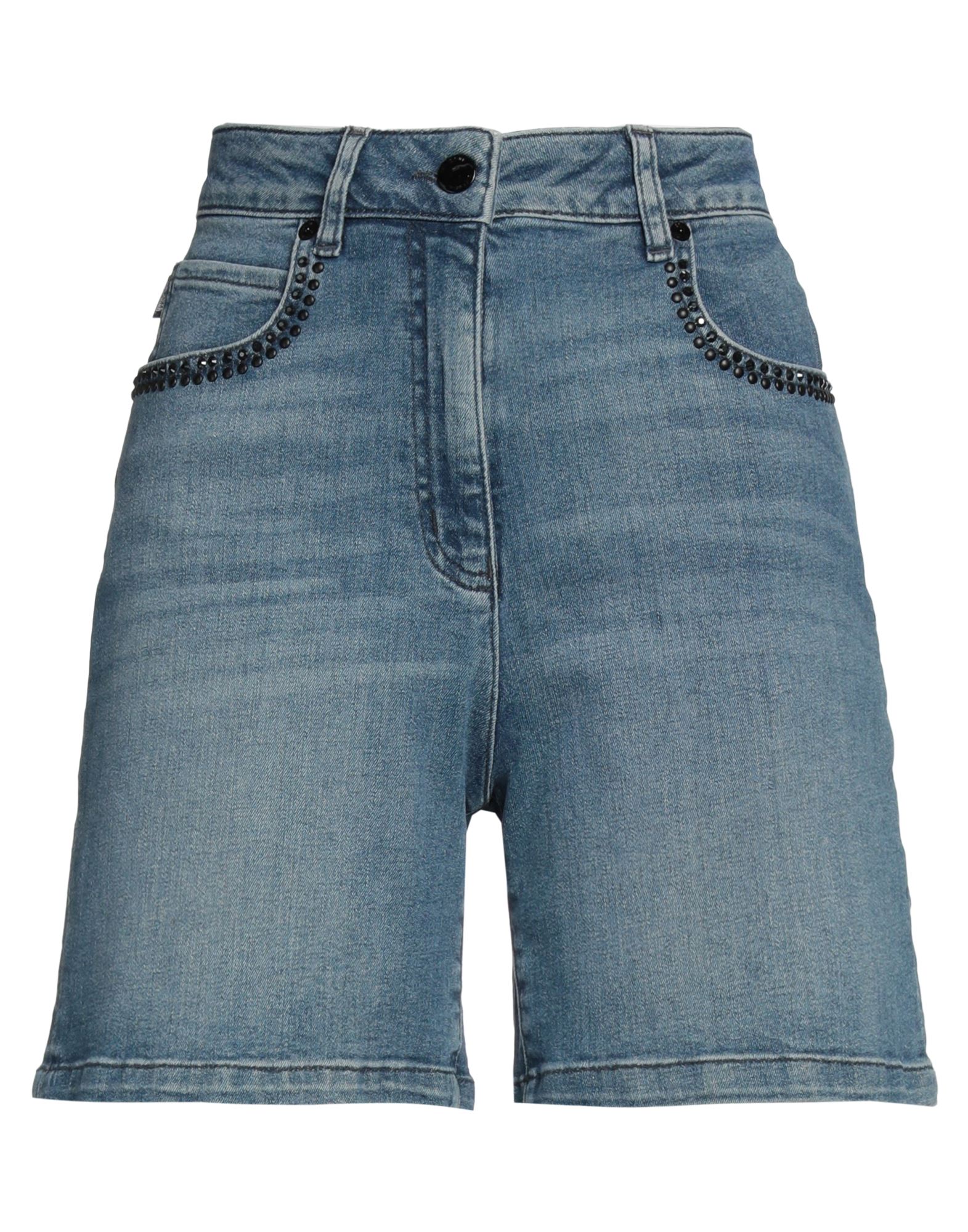 LOVE MOSCHINO Jeansshorts Damen Blau von LOVE MOSCHINO