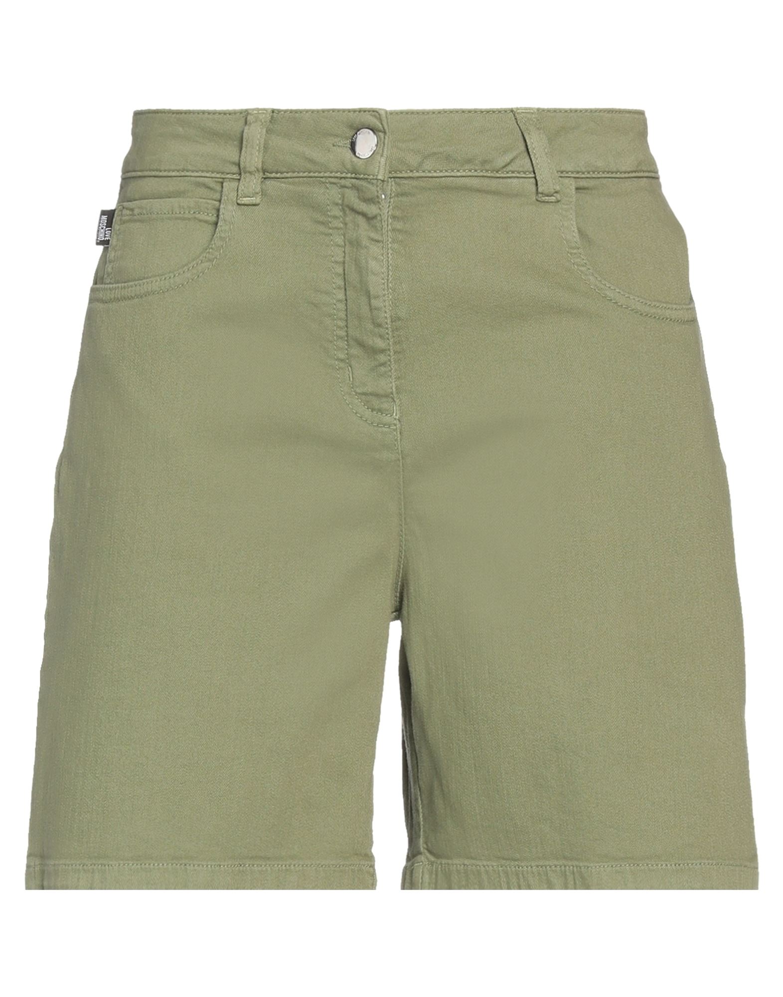 LOVE MOSCHINO Jeansshorts Damen Militärgrün von LOVE MOSCHINO