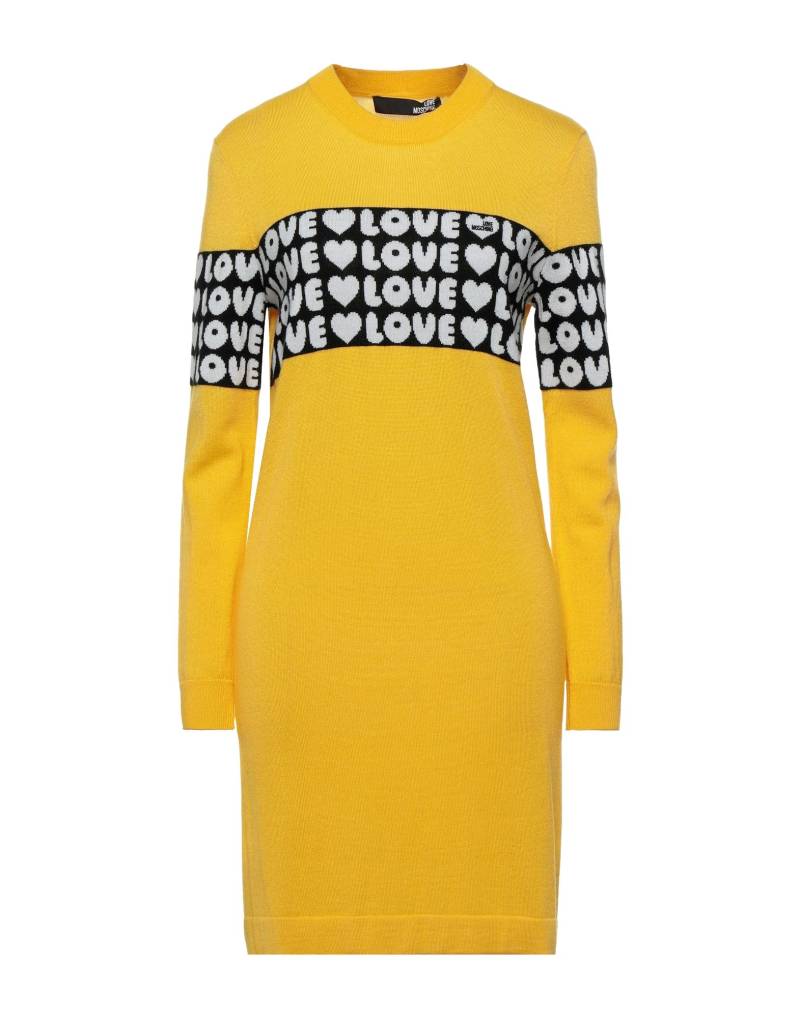 LOVE MOSCHINO Mini-kleid Damen Gelb von LOVE MOSCHINO
