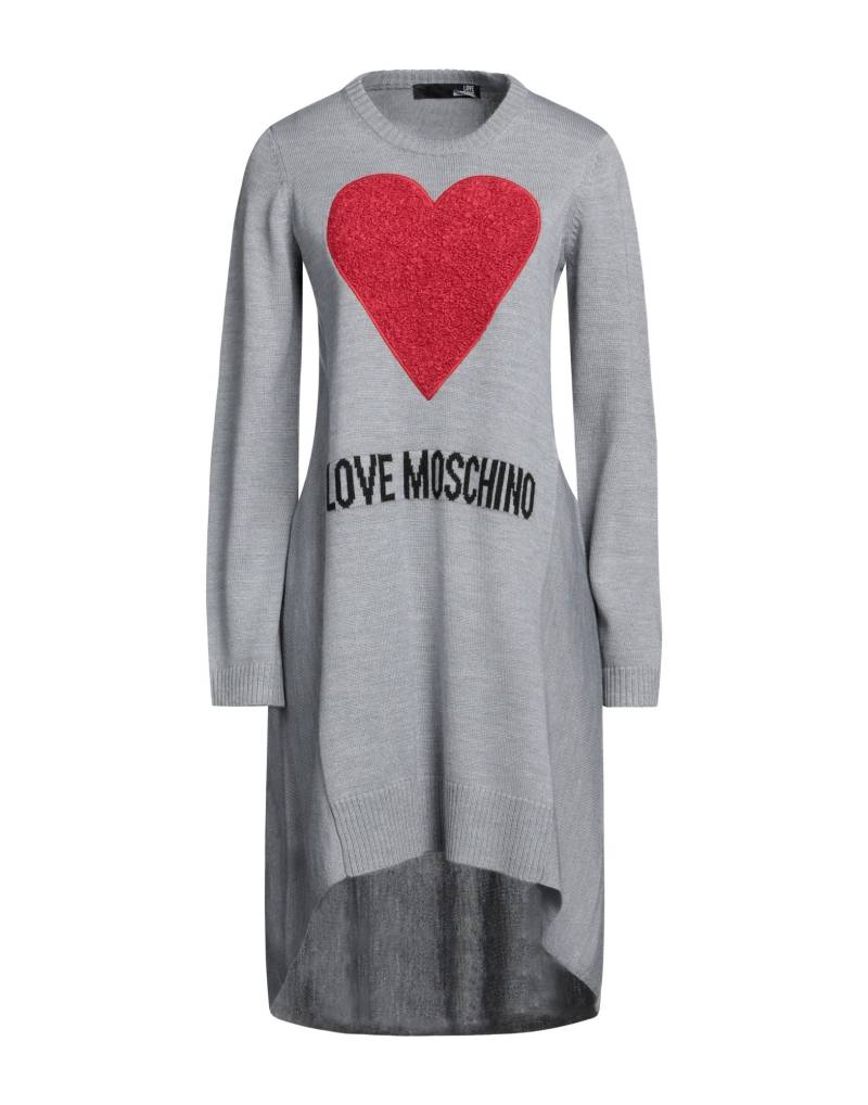 LOVE MOSCHINO Mini-kleid Damen Grau von LOVE MOSCHINO