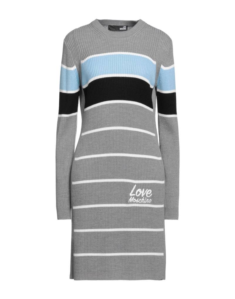 LOVE MOSCHINO Mini-kleid Damen Grau von LOVE MOSCHINO