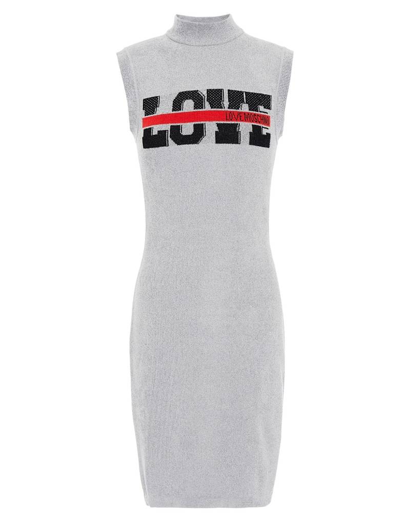 LOVE MOSCHINO Mini-kleid Damen Grau von LOVE MOSCHINO