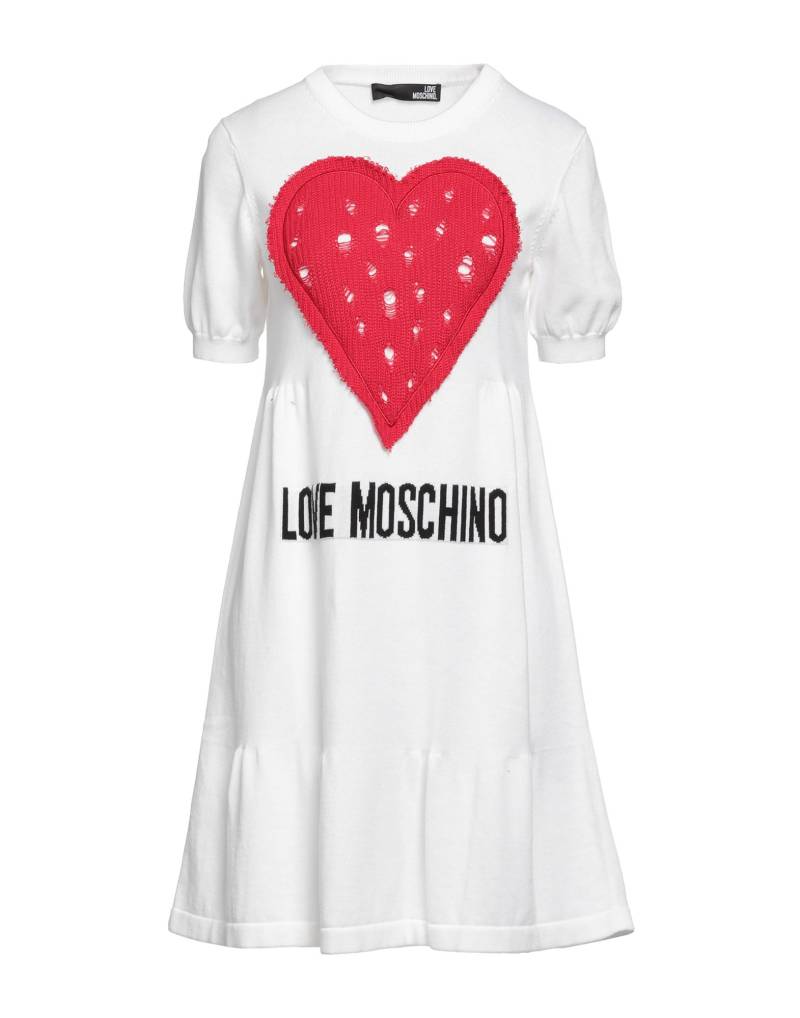 LOVE MOSCHINO Mini-kleid Damen Weiß von LOVE MOSCHINO