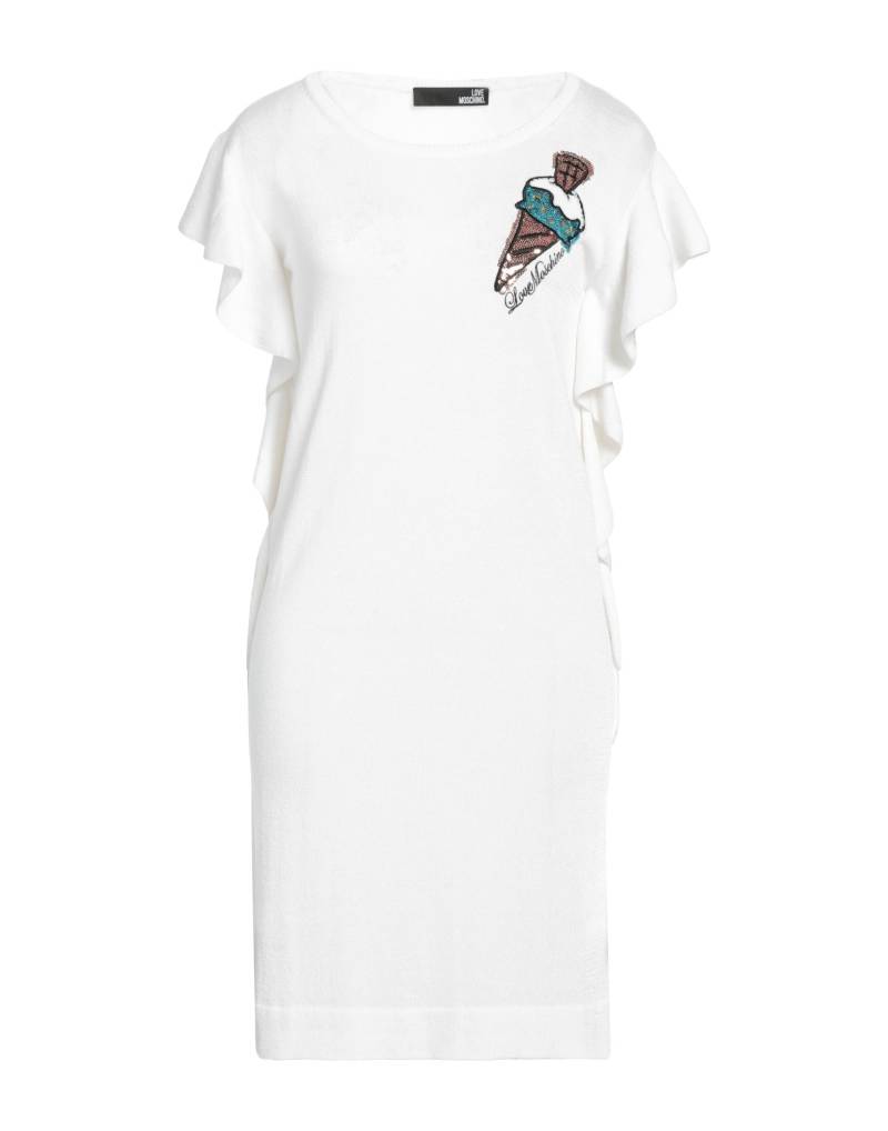 LOVE MOSCHINO Mini-kleid Damen Weiß von LOVE MOSCHINO