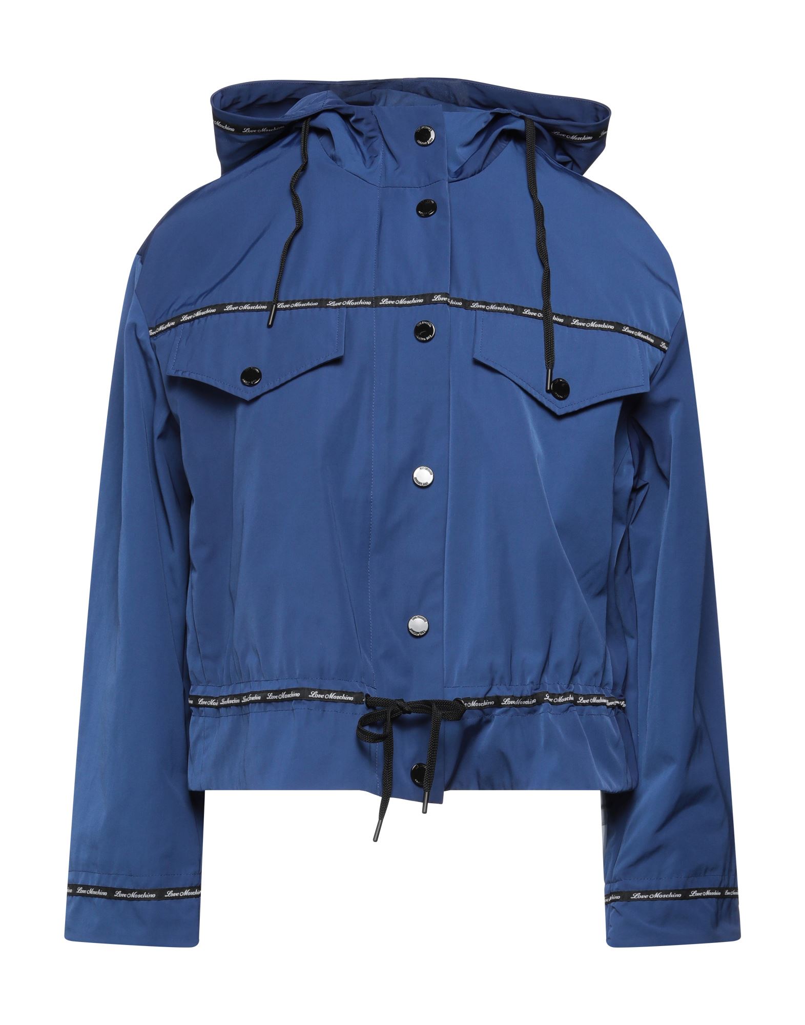 LOVE MOSCHINO Jacke, Mantel & Trenchcoat Damen Blau von LOVE MOSCHINO