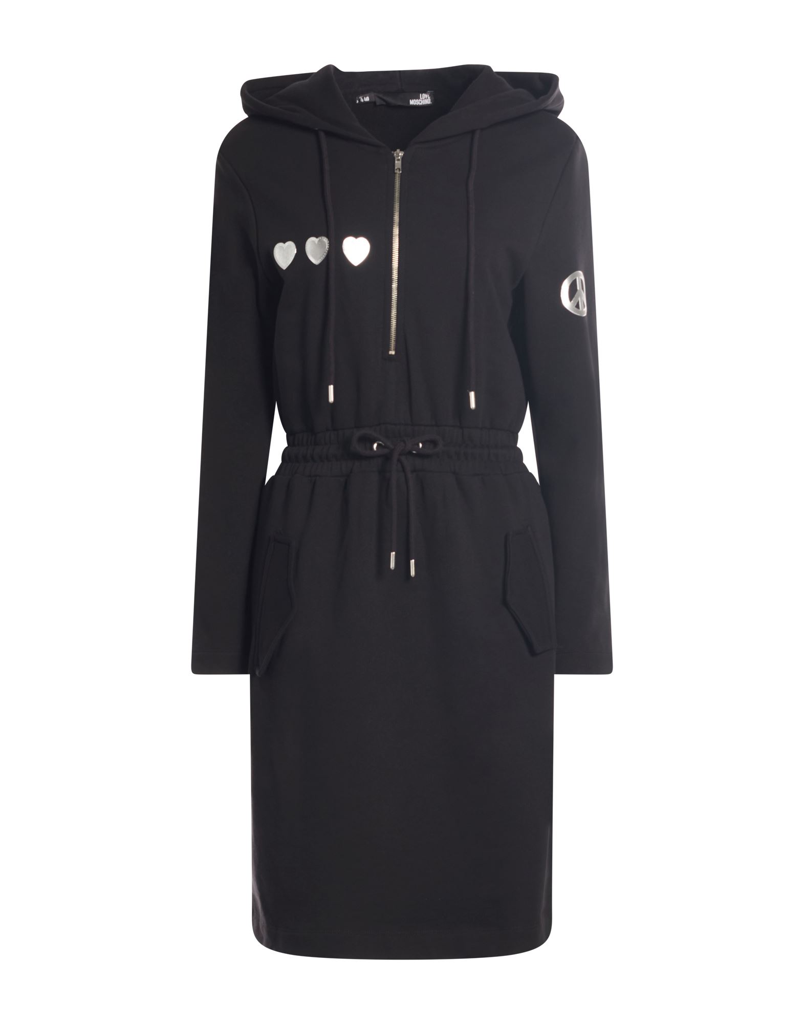 LOVE MOSCHINO Midi-kleid Damen Schwarz von LOVE MOSCHINO