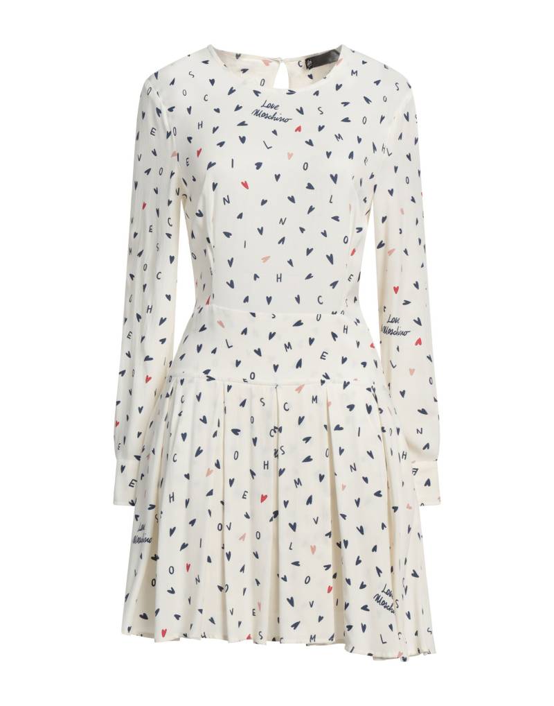 LOVE MOSCHINO Mini-kleid Damen Elfenbein von LOVE MOSCHINO