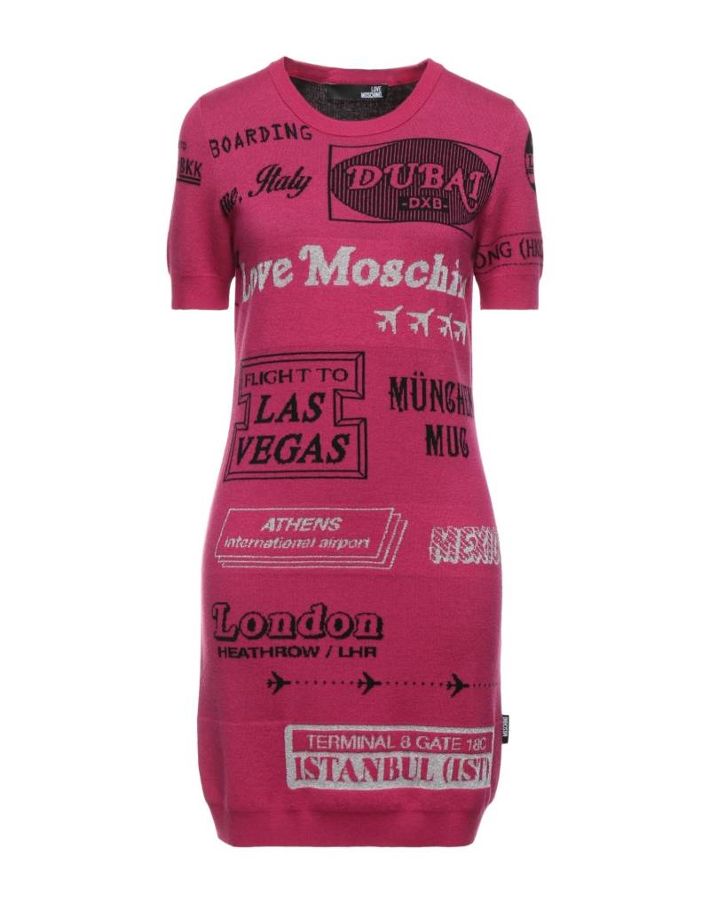 LOVE MOSCHINO Mini-kleid Damen Fuchsia von LOVE MOSCHINO
