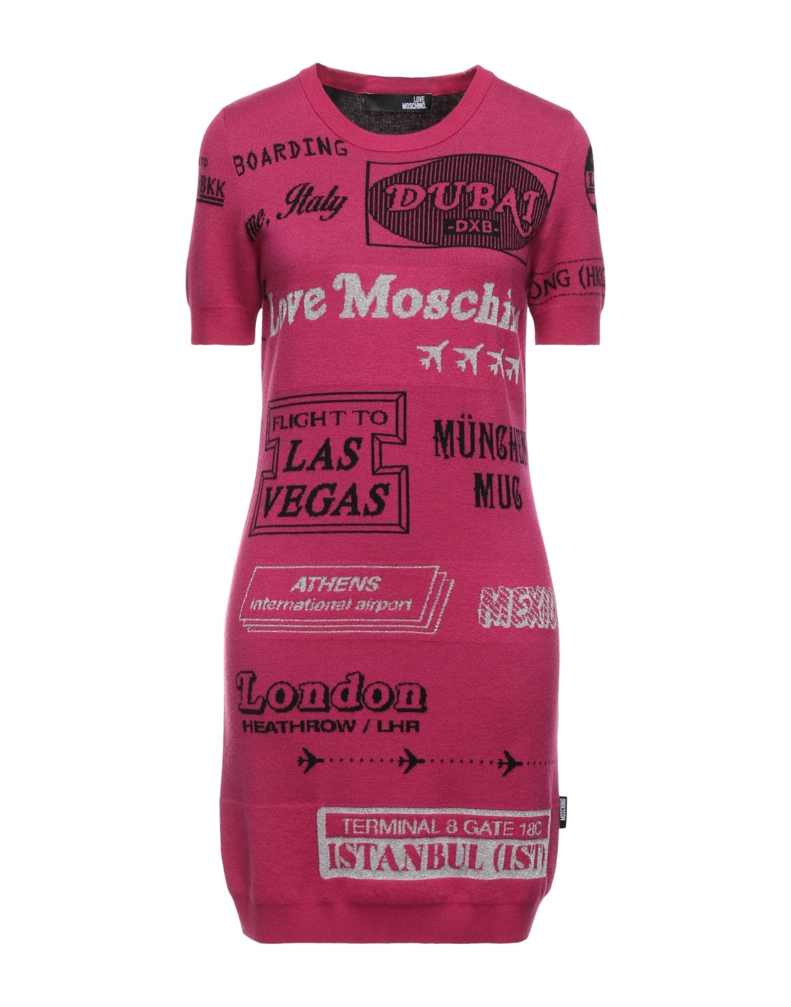 LOVE MOSCHINO Mini-kleid Damen Fuchsia LOVE MOSCHINO Mini-kleid Damen Fuchsia von LOVE MOSCHINO