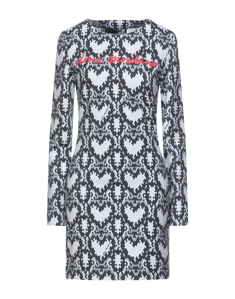 LOVE MOSCHINO Mini-kleid Damen Hellgrau von LOVE MOSCHINO