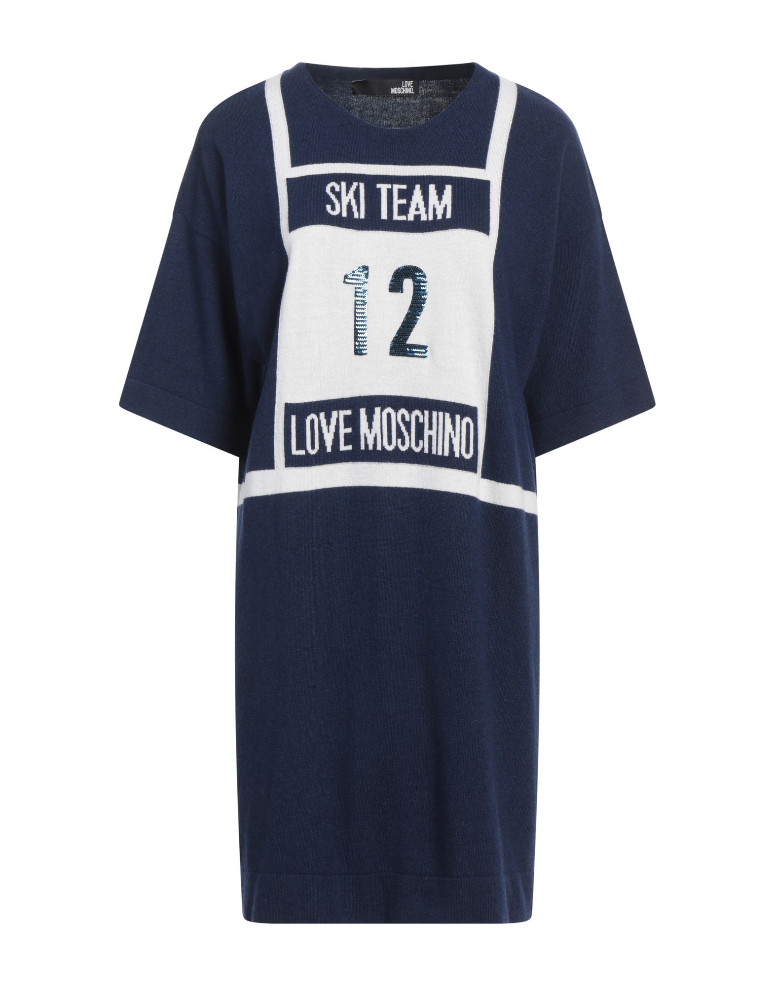 LOVE MOSCHINO Mini-kleid Damen Marineblau LOVE MOSCHINO Mini-kleid Damen Marineblau von LOVE MOSCHINO