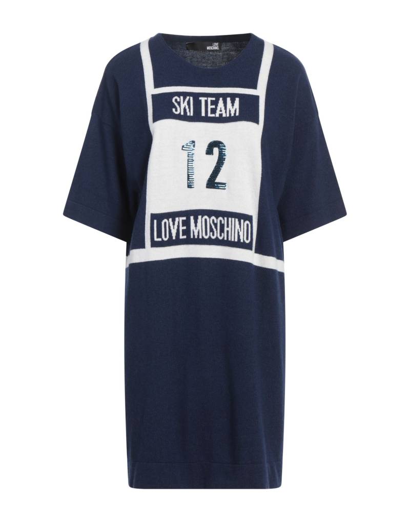 LOVE MOSCHINO Mini-kleid Damen Marineblau von LOVE MOSCHINO