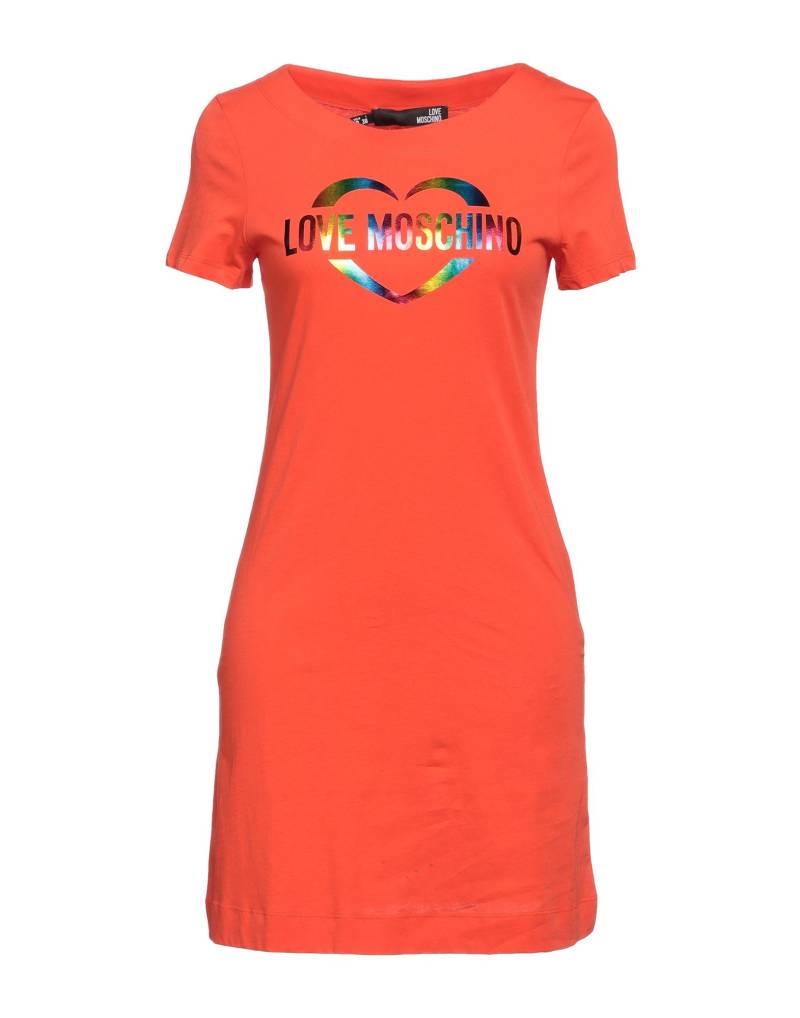 LOVE MOSCHINO Mini-kleid Damen Orange von LOVE MOSCHINO