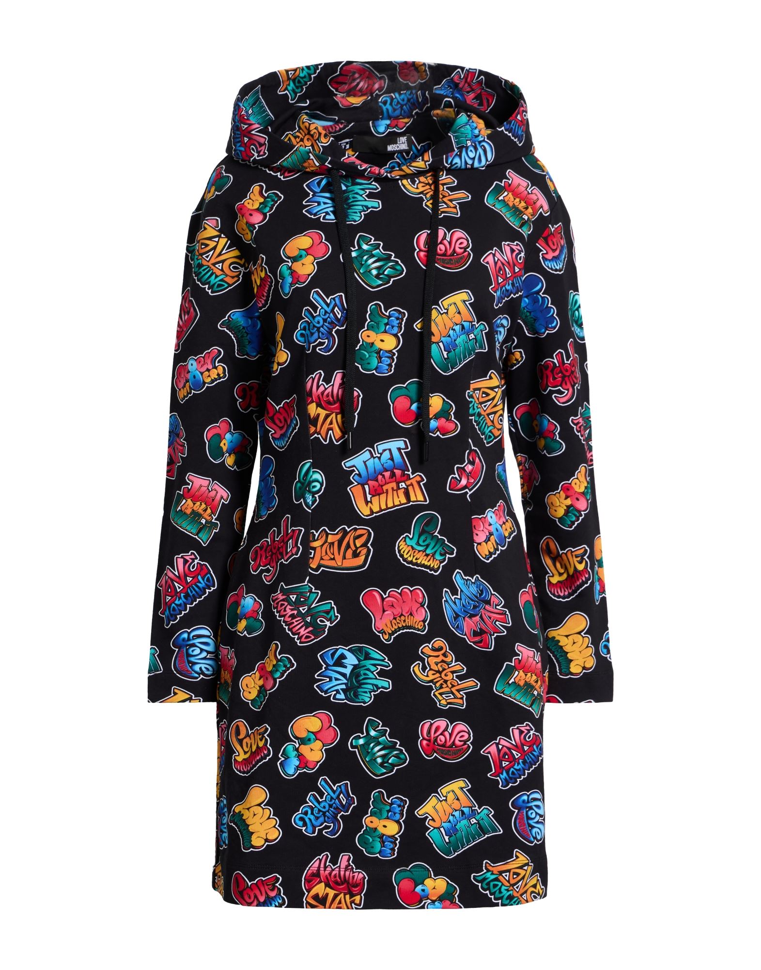 LOVE MOSCHINO Mini-kleid Damen Schwarz von LOVE MOSCHINO