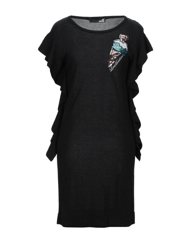 LOVE MOSCHINO Mini-kleid Damen Schwarz von LOVE MOSCHINO