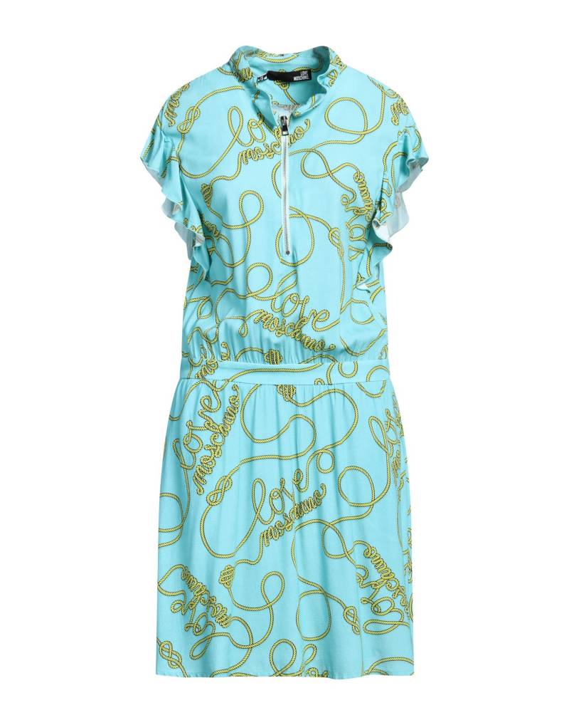 LOVE MOSCHINO Mini-kleid Damen Tūrkis von LOVE MOSCHINO