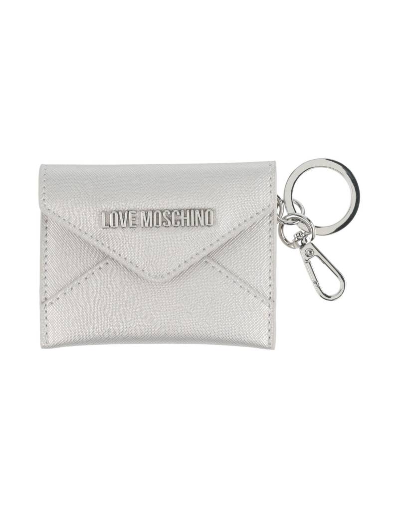LOVE MOSCHINO Portemonnaie Damen Silber von LOVE MOSCHINO