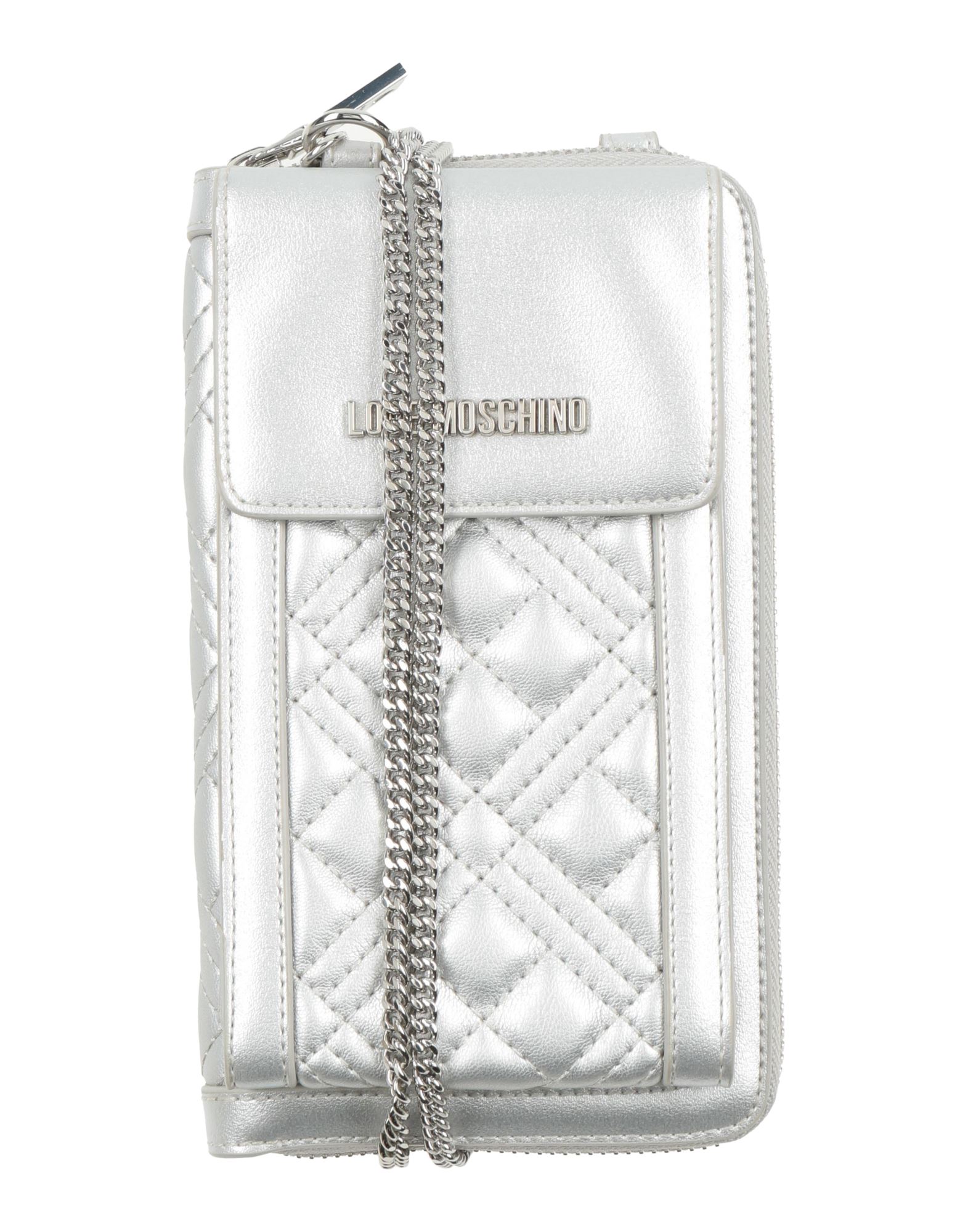 LOVE MOSCHINO Portemonnaie Mit Tragriemen Damen Silber von LOVE MOSCHINO