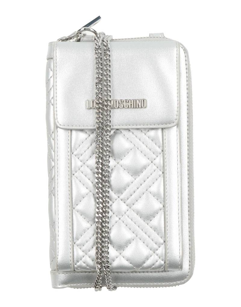 LOVE MOSCHINO Portemonnaie Mit Tragriemen Damen Silber von LOVE MOSCHINO