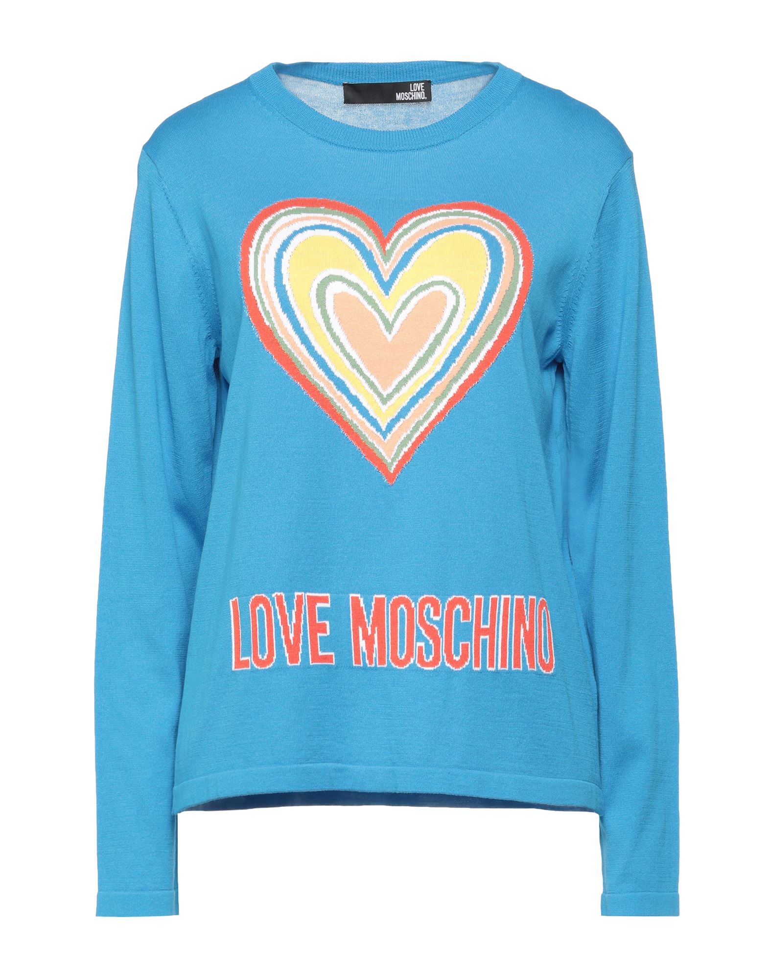 LOVE MOSCHINO Pullover Damen Azurblau von LOVE MOSCHINO